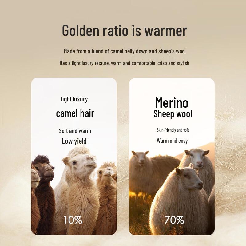 Antonio Men's Wool & Camel Blend Suit Collar Overcoat