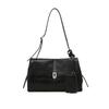 Black Leather Soft Flap Shoulder Bag M Dcba6f202bk