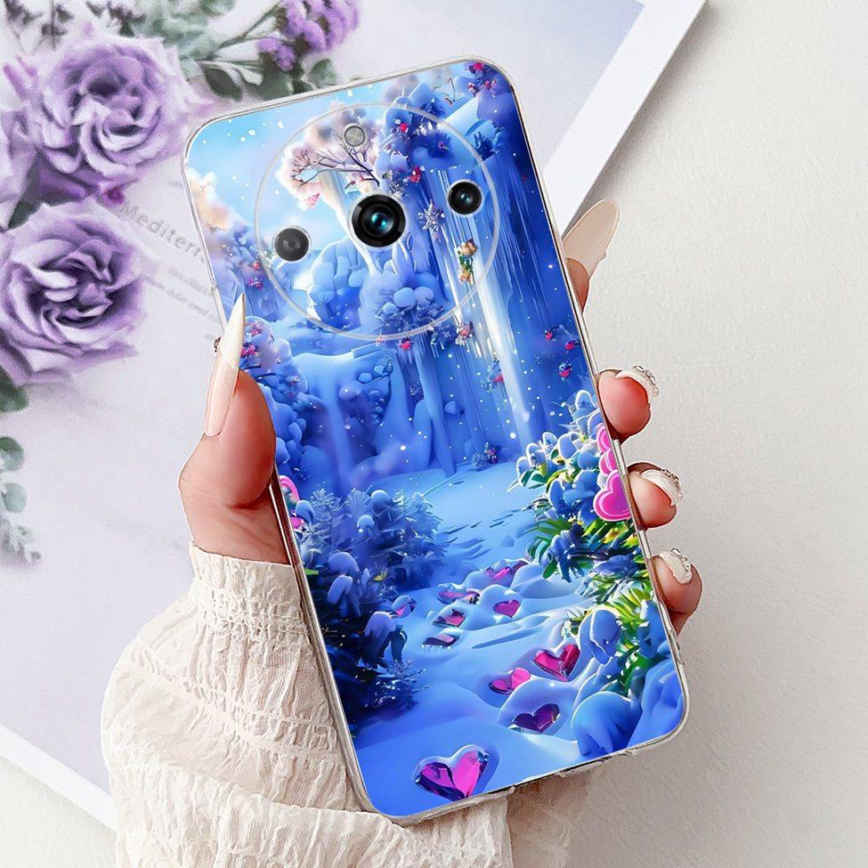 For Realme 11 Pro Plus RMX3740 RMX3741 Cover For Realme 11 Pro+ Case Simple Fashion Letters A-Z Pattern Design Silicone Bumper