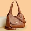 Faux Fur Handbags Large Capacity Soft Leather Handbags for Ladies