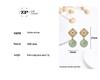 Ice Type Hetian Jade Gold Stud Earrings - Vintage Niche Design for Women, 2025