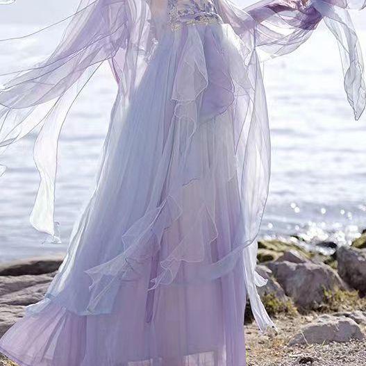 Čínský Hanfu HEZI Sukně Výšivkový Oblek ve stylu dynastie Tchang pro ženy