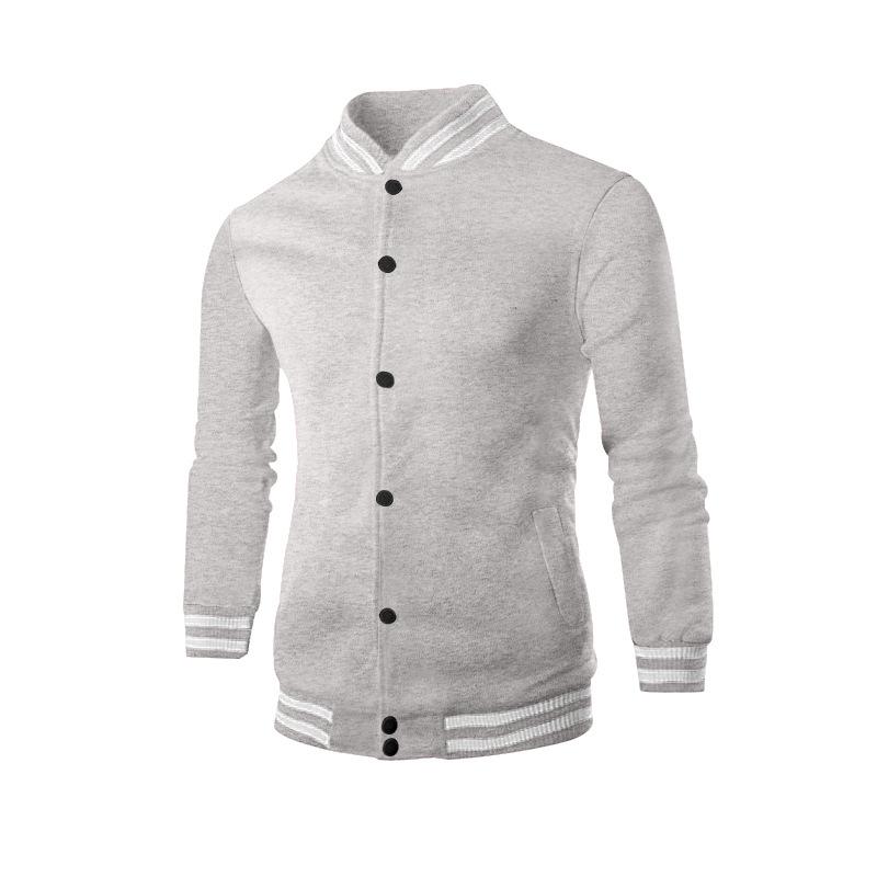 

2026 New Autumn and Winter Men s Loose Casual Stand Collar Solid Color Jacket XXXL