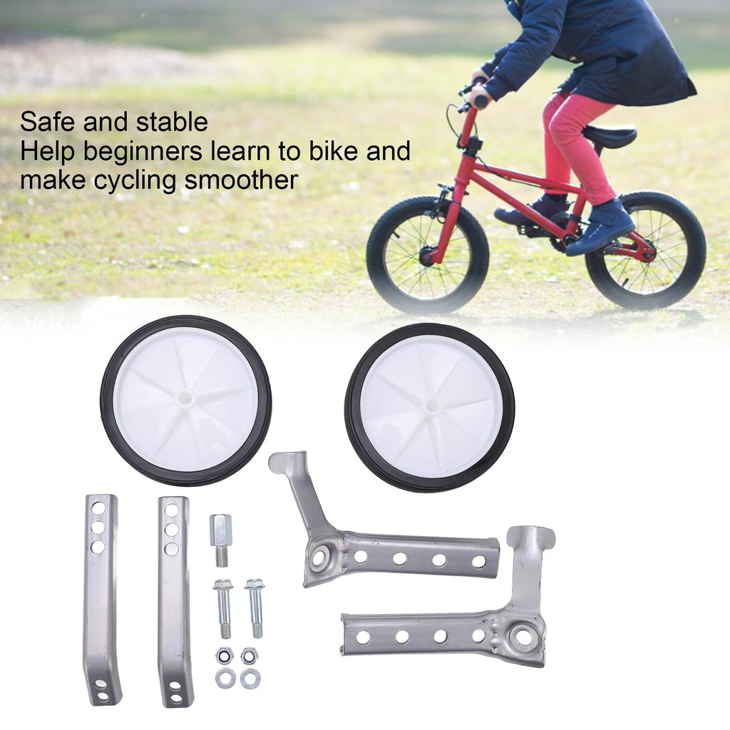 Rotelle di Supporto Set di Ruote Ausiliarie in Acciaio e Plastica per Biciclette per Bambini da 18 a 24 pollici
