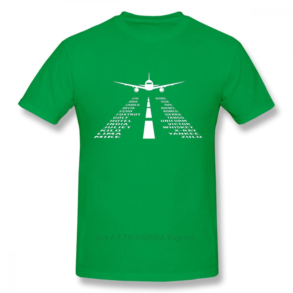 Novelty Airplane Phonetic Alphabet Pilot Gift T Shirt Fashionable Streetwear T Shirt Organic Cotton Camiseta