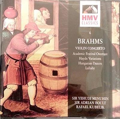 CD BRAHMS - Houslové koncerty Německo Klasika Použité