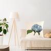 Stylishs Flower Cushions Cover Hydrangea Throw Pillow Cover Linen Material