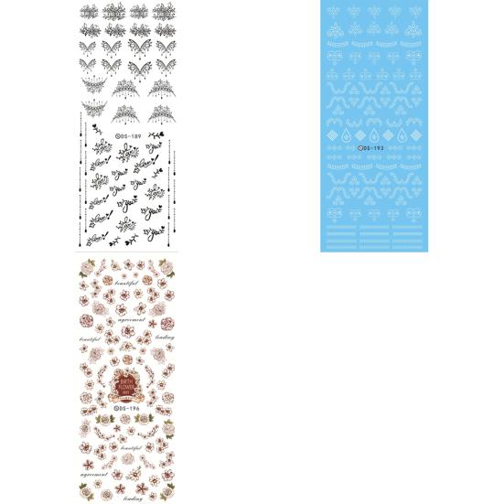 DIY Design Water Transfer Nail Art Wrap Sticker Watermark Fingernails Decals