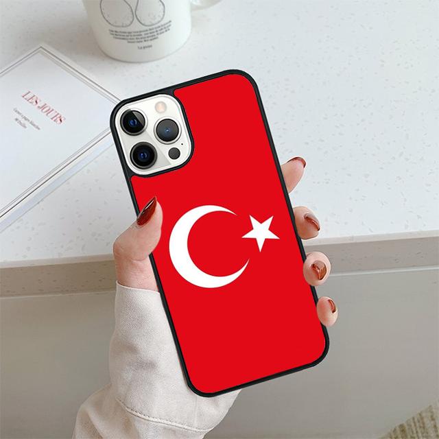 Republic of Turkey Realistic Flag Phone Case For iPhone 17 Air 13 12 14 15 16  Cover For Apple Pro Max Plus