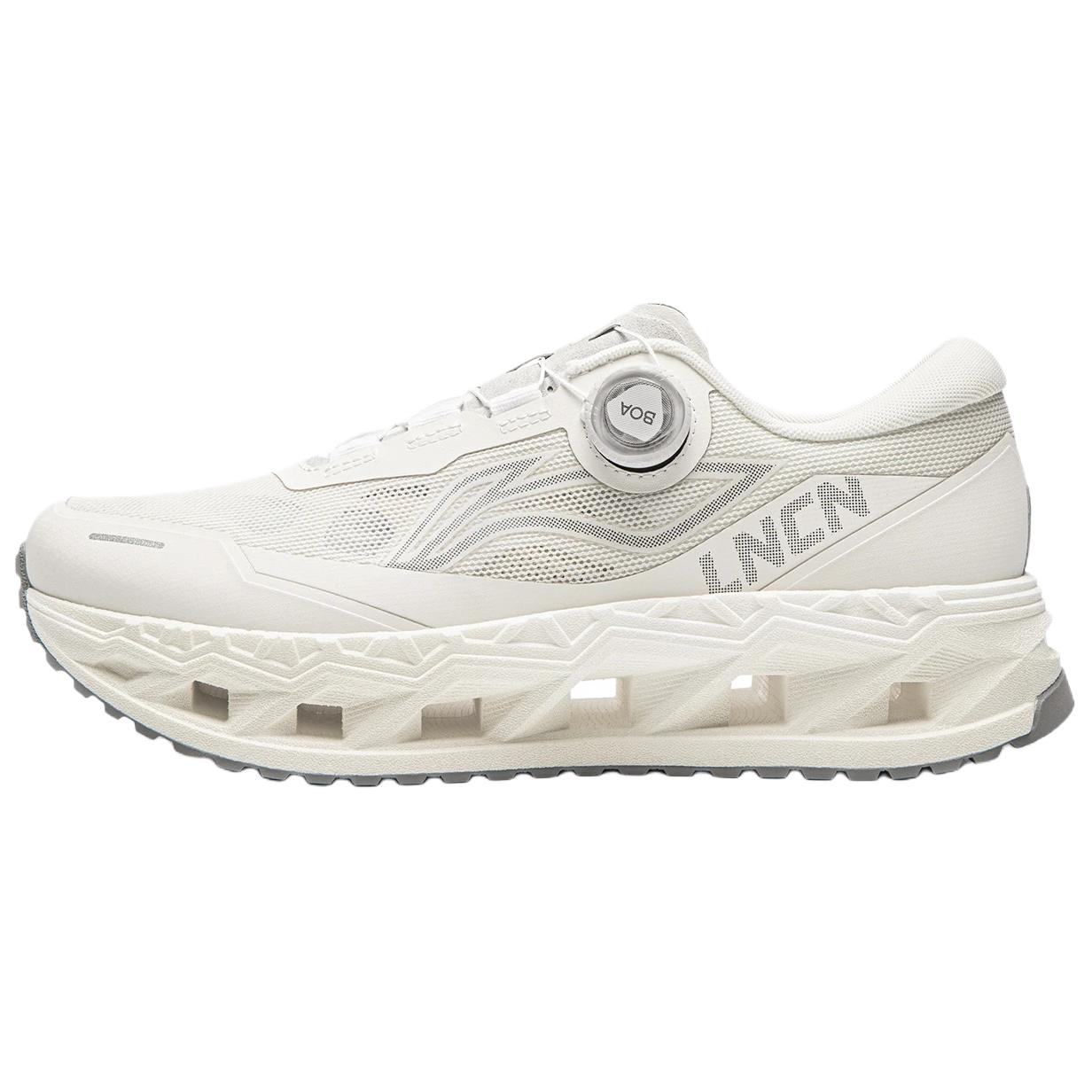 

Li Ning Arc Ace 3 Ткань Cool Shell TPU Амортизация Ударов Дышащая Светоотражающая Отскок Низкие Беговые Кроссовки Мужская кроссовка Шампанское-Белый AZGW309-5 41