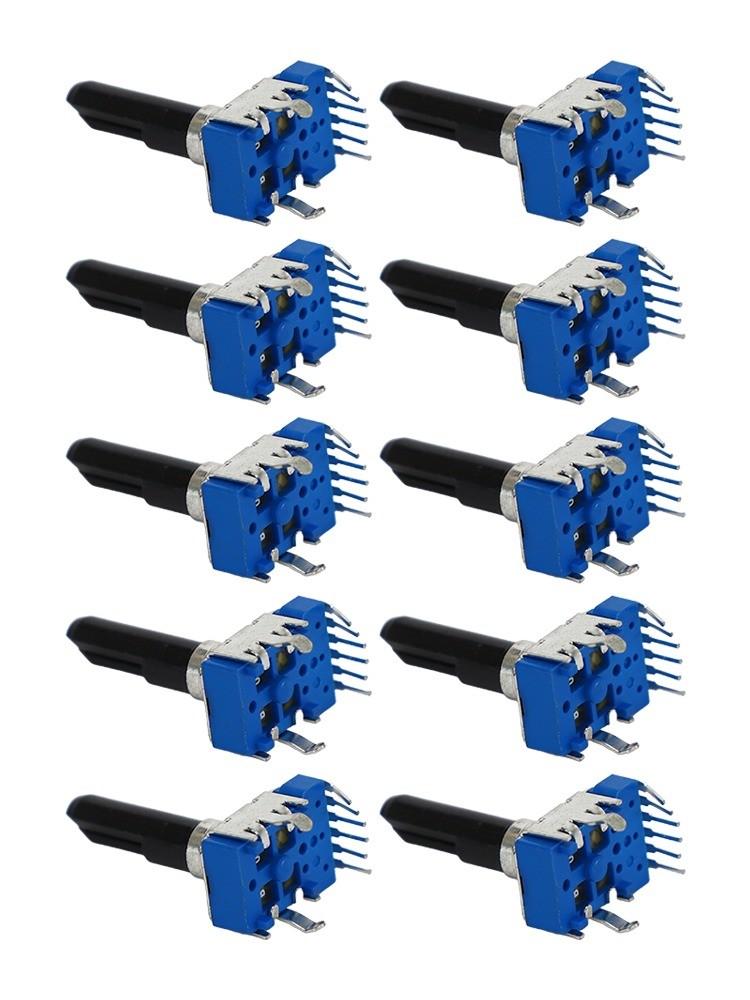 10Pcs RK12 Potentiometers For Audio B10K B20K B50K B100K 6 Pin Control