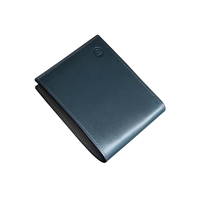 

MODIKO wallet men s bifold genuine leather tochigi leather made in Japan large capacity bifold wallet Newly designed box-shaped coin purse Holds a lot