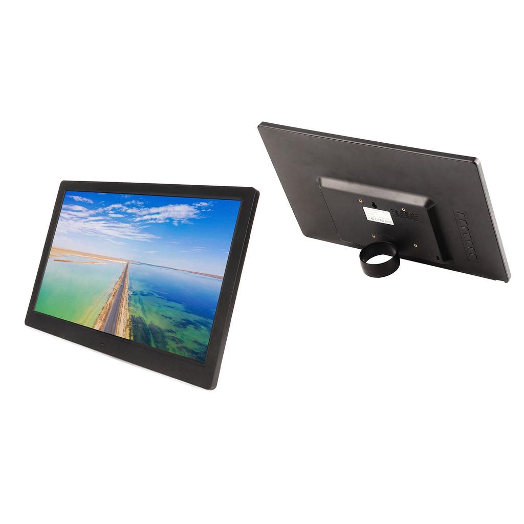 15.6 Inch LCD Digital Photo Frame HD 1920x1080 Large Storage Electronic Picture Frame Black