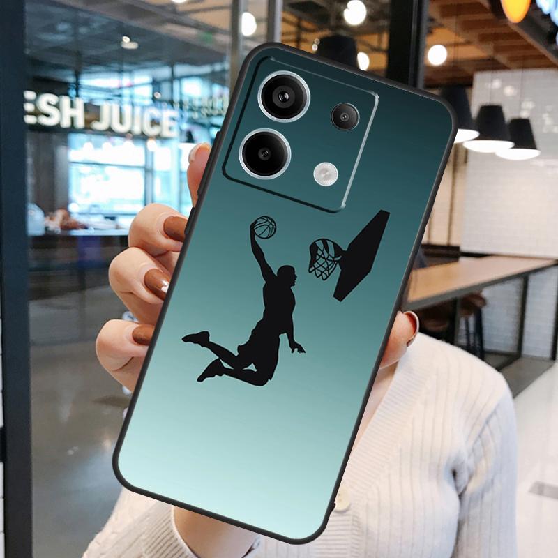 Basketball Basket Case For Xiaomi Redmi Note 13 Pro 10 11 12 14 15 Pro Plus Redmi 15C 14C 10C 12C 13C 15 Cover