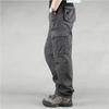 American Retro-Style Trendy Outdoor Workwear Casual Pants For Men, Loose, Durable, Straight-Cut, Multi-Pocket, Versatile Long Pants