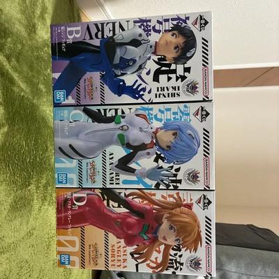 Evangelion 30th Anniversary Ichiban Kuji Shinji Rei Asuka Japan figure set