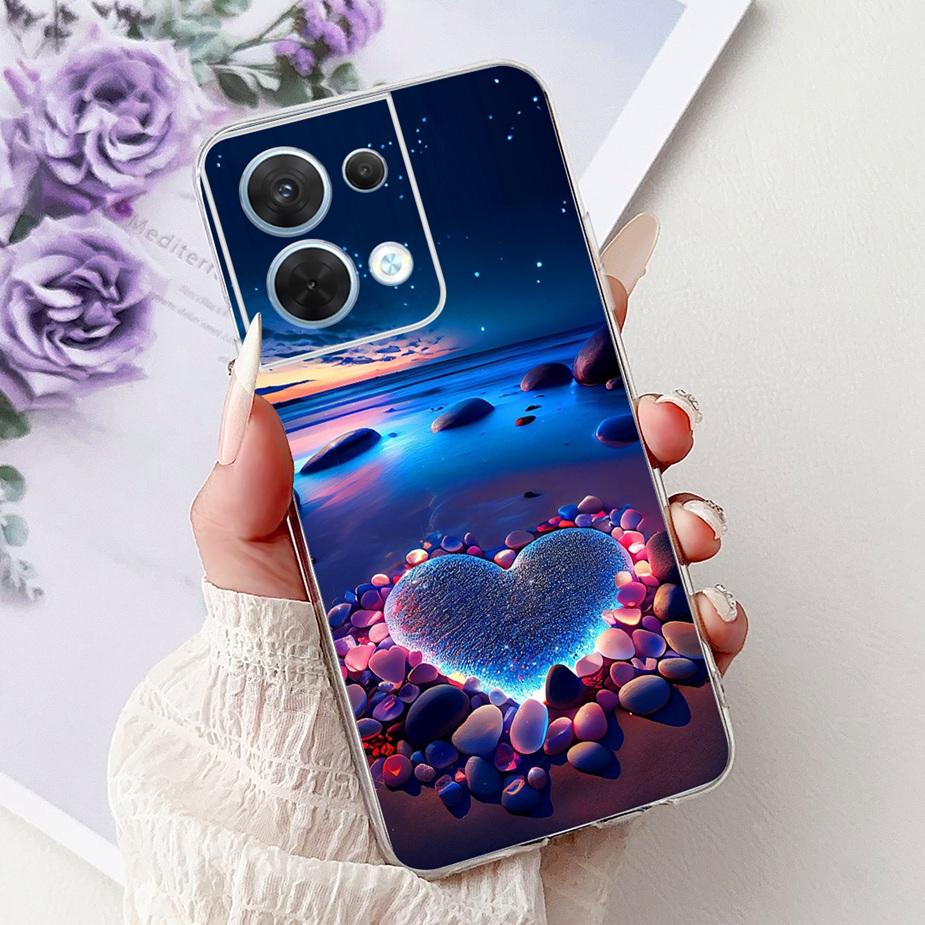 For Oppo Reno8 Pro 5G Case CPH2357 Cool Design Fashion Painted Cover Soft Silicone Phone Case For Oppo Reno 8 Pro Reno8 5G Shell