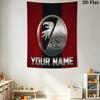 Custom Name SC Freiburg Wall Tapestry Aesthetic Wall Hanging Printed Fabric Blanket Decorative Tapestries for Bedroom Living Room Home Decor