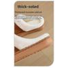 Wearing Cotton Slippers for Women's Autumn and Winter Home, Couple's Warm Shoes with Toe Caps and Thick Soled Slippers for Men's Autumn and Winter
