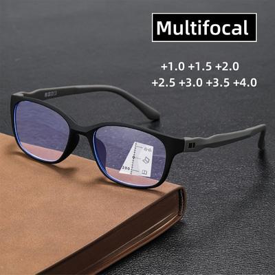 Progressive Multifocal Glasses Men Women Trendy Reading Unisex Retro Far Sight Presbyopia Eyewear +1.0 +1.5 +2.0 +2.5