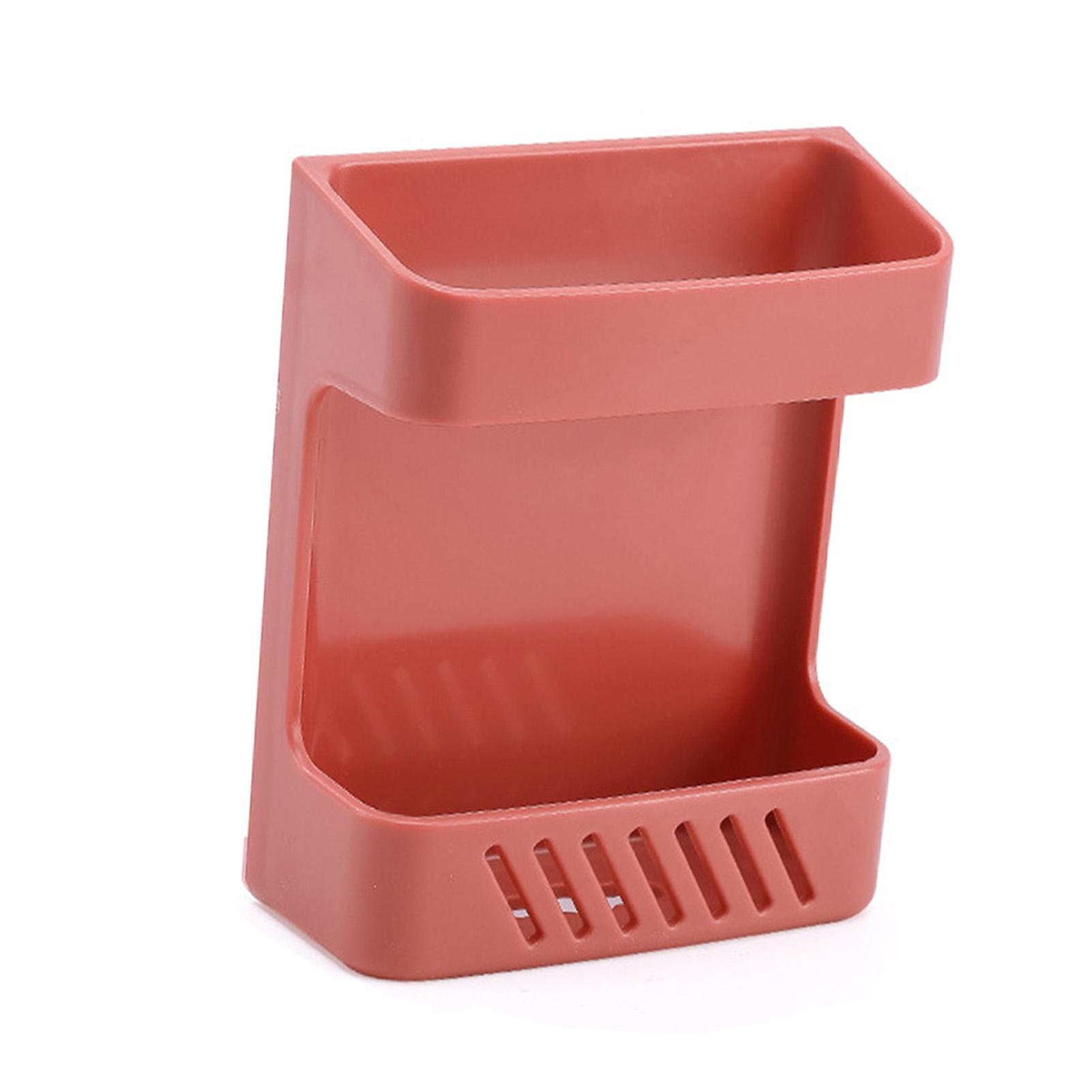 Wall Mount Remote Control Storage Holder Multifunctional Punch Free Bedside Phone Storage Box