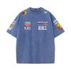 Summer F1 Racing Suit Red Bull Vestapan Team Uniform Short Sleeved Vintage Wash T-shirt Round Neck T-shirt