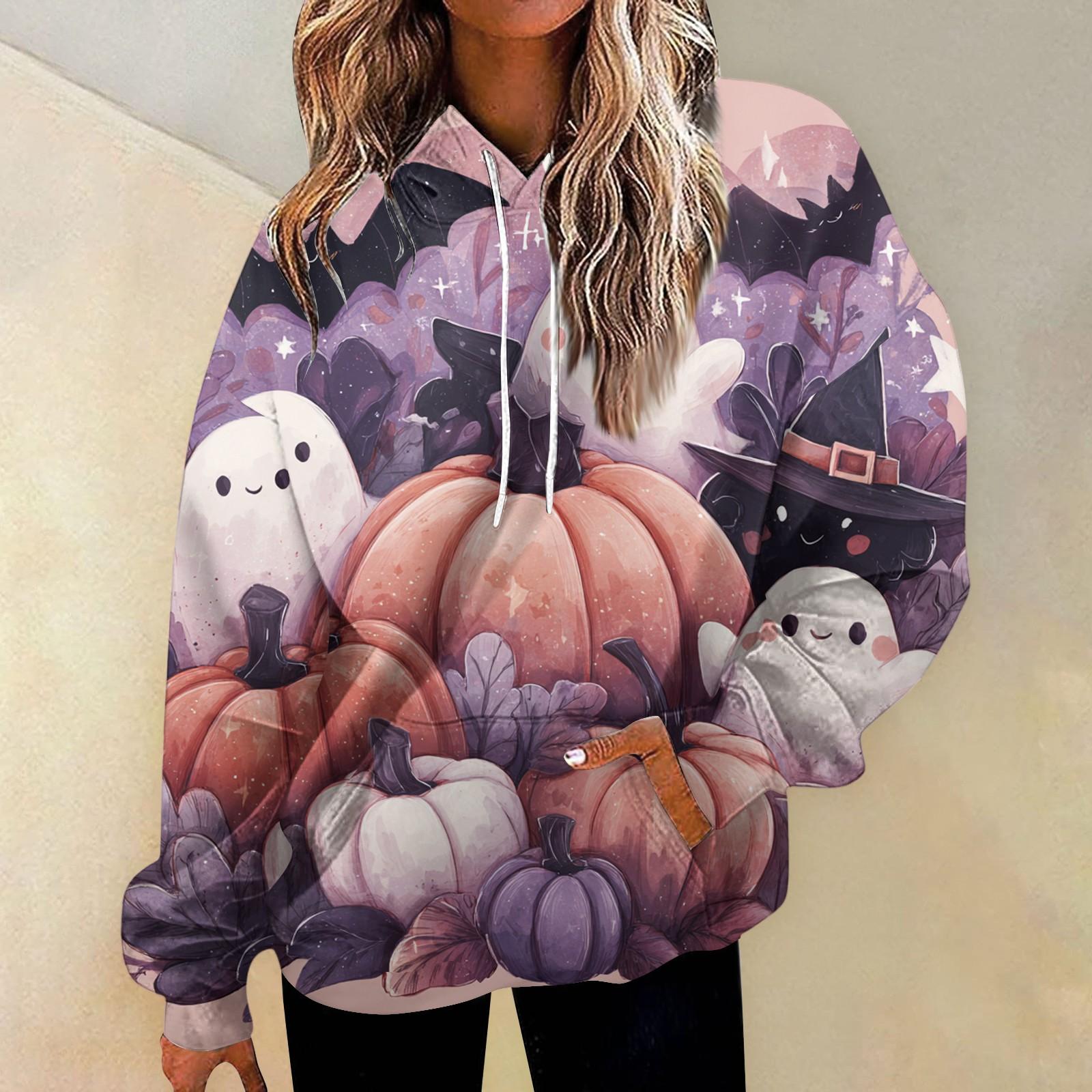 

Женская модная толстовка с принтом, повседневная толстовка с капюшоном и карманами L