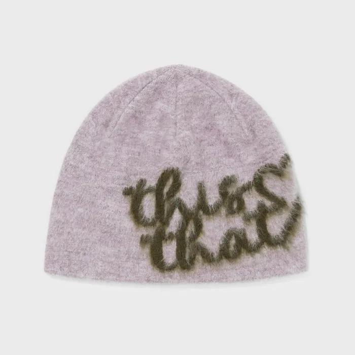 Heart Logo No Cuff Beanie Lavender