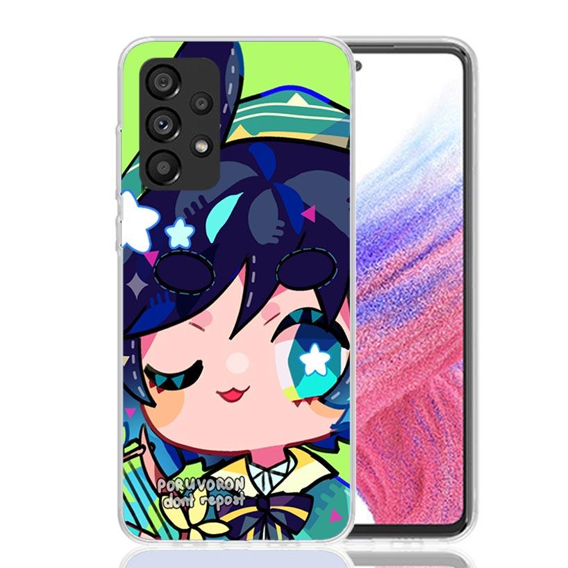 Genshin Impact Cute Star Eyes Phone Case For Samsung Galaxy A13 A14 A15 A16 A53 A54 A55 A56 A33 A34 A35 A36 A23 A24 A25 A26 A05S