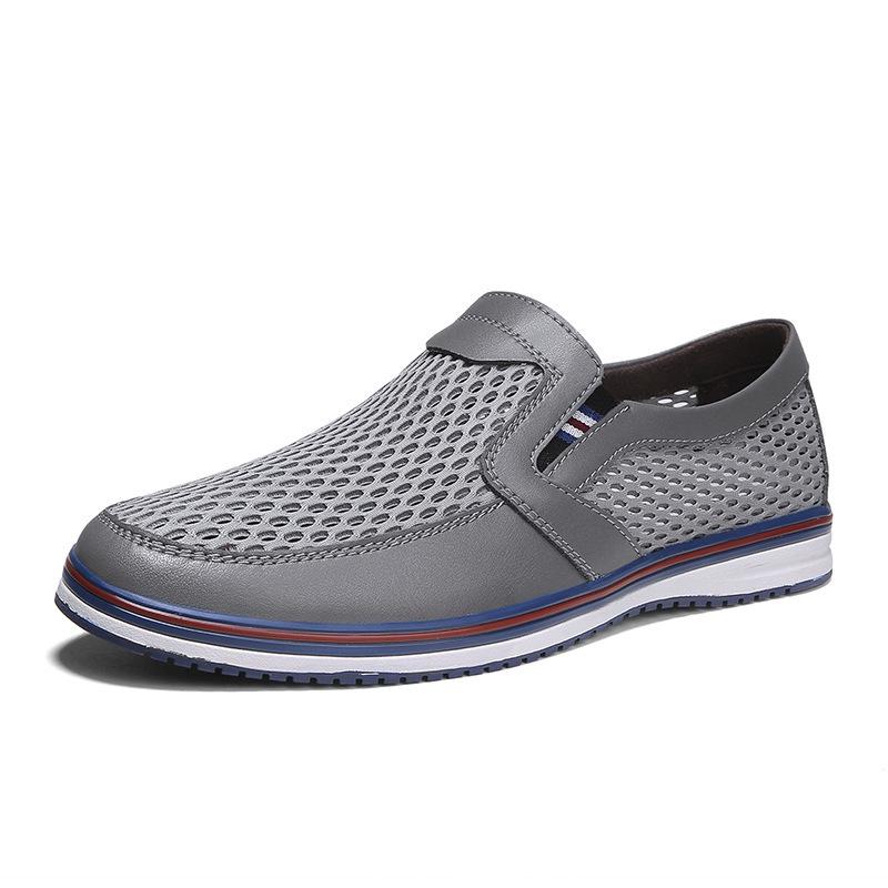 Men's Breathable Mesh Slip-on Shoes - Summer Casual Sock & Driving Style