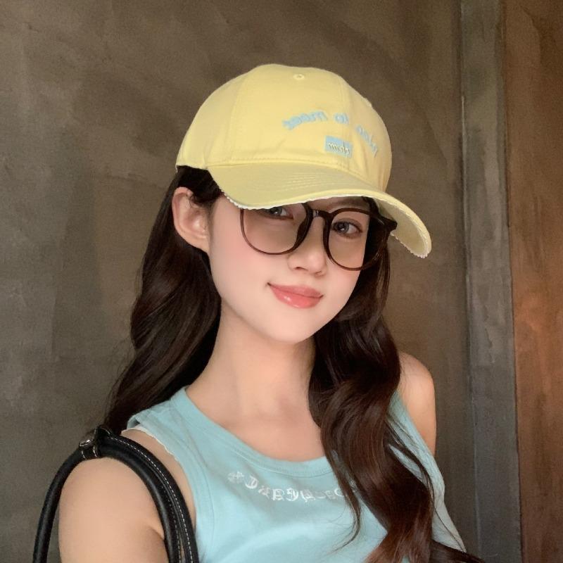 Summer Versatile Embroidered Baseball Cap Women's Premium Hat Sunshade Sun Protection Hat Outdoor Sports Cap