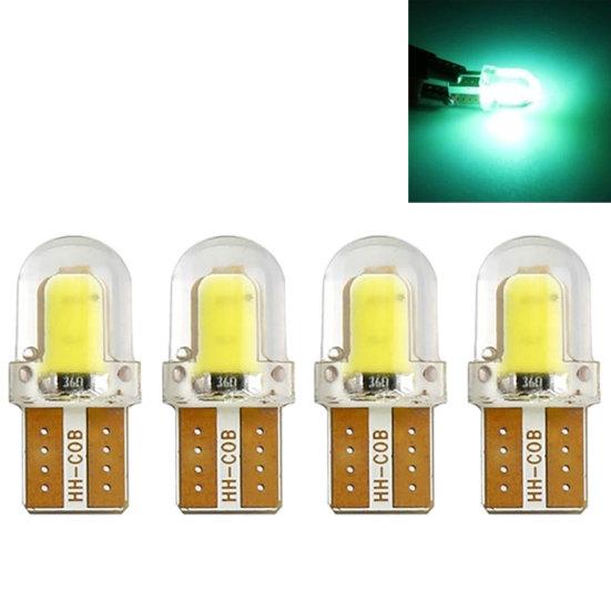 4Pcs 12V Car T10 W5W LED COB Silicone Bright Turn Signal Side Light