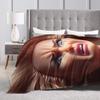 Warm Soft blanketBoy Girl Airplane Travel Funny Disgusting Doll Face Meme Hilarious Sarcastic Throw Blanket Flannel Bedspread