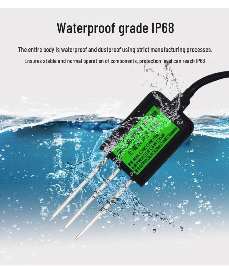 Greenhouse Soil Sensor: Temperature, Humidity, Moisture, Conductivity, and pH Detector