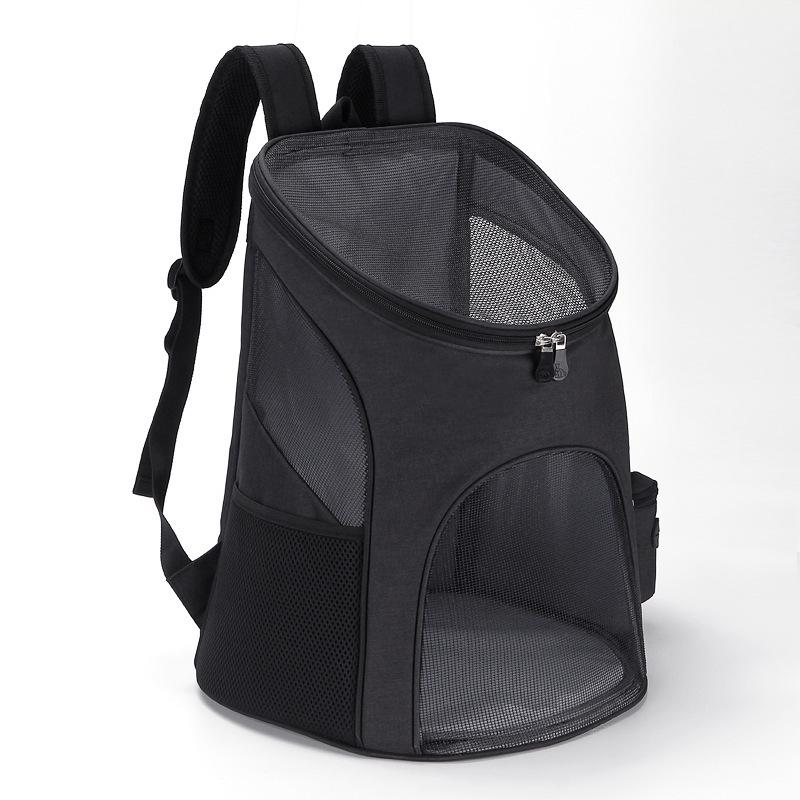 Portable Breathable Pet Backpack: Cat & Dog Double Shoulder Mesh Carrier Bag