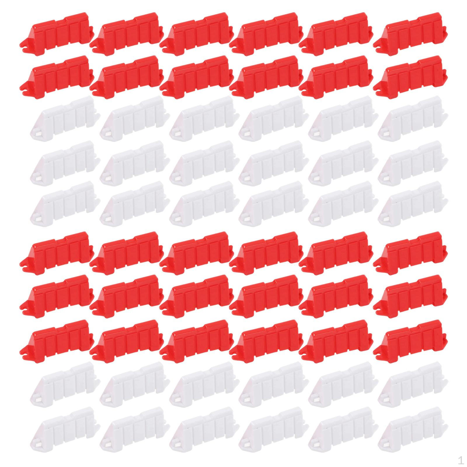 

20 Pieces RC Track Barrier Set Car Race Fence Modular Parking Circuit Accessories PP 60 Piece