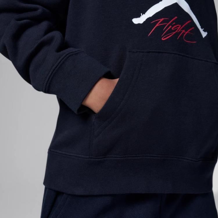 Jordan MJ Baseline Logo Printed Hoodie Kids Hoodies FV5827-010