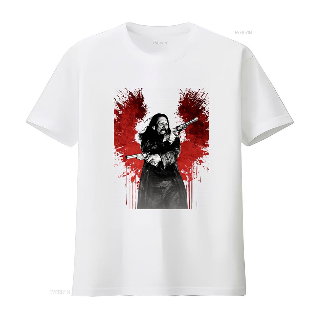 Dead IN Tombstone Danny Trejo Cult Movie Print T Shirt for Men Stylish Retro Western Design vintage Washed graphic Breathable