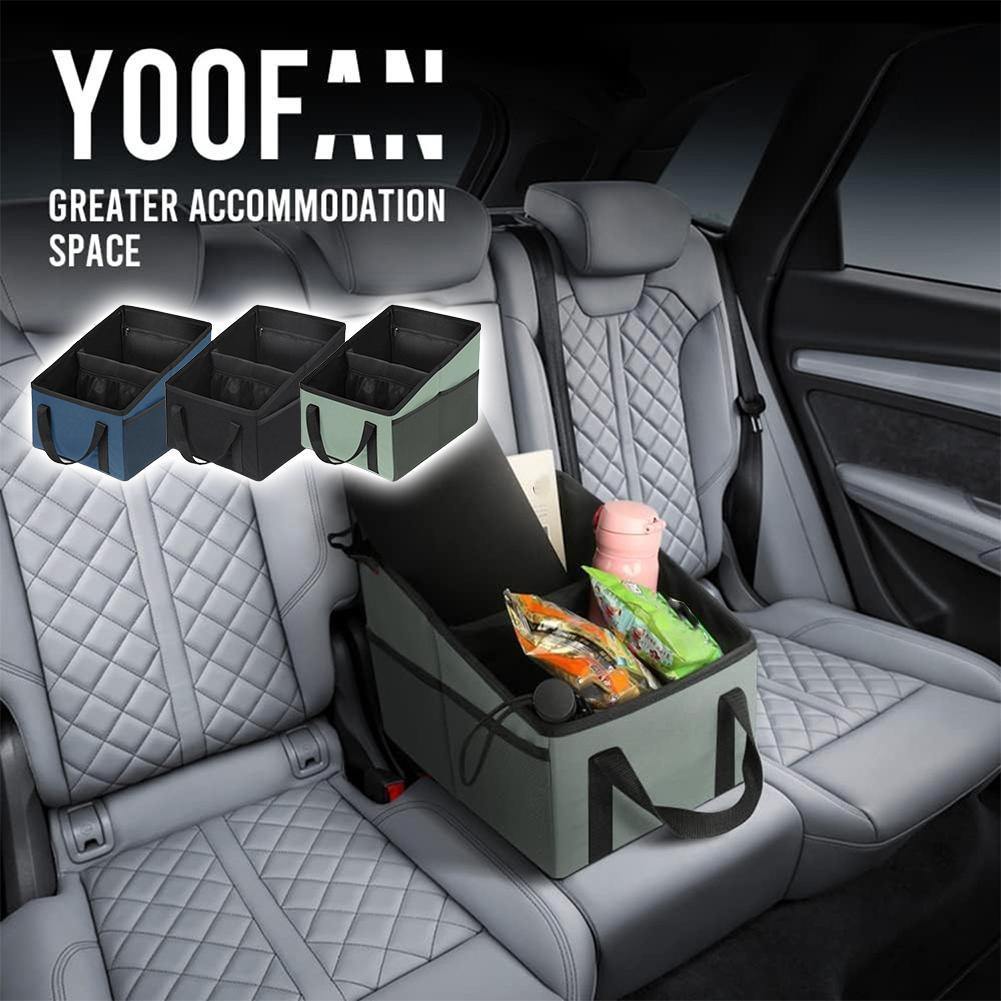 Car Trunk Backseat Organizer Storage Box Oxford Fabric Multifunction Storage Bags Container Box Accessories For Universal Car