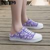 WTEMPO Women Summer Large Size Beach Sandals Female Slip-on Lightweight Breathable Outdoor Slipper Shoes