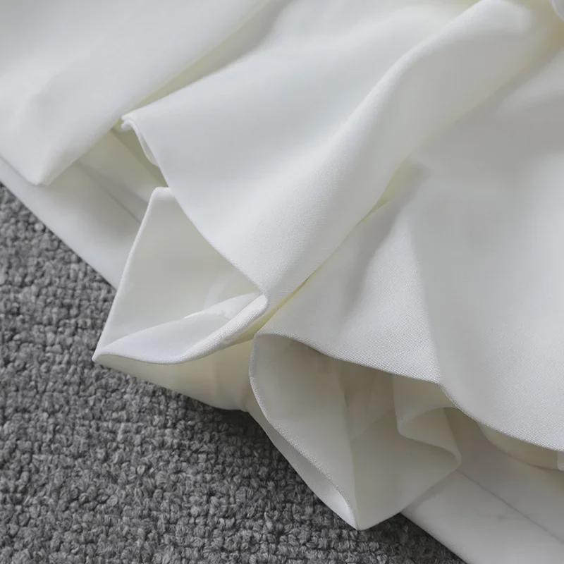 Damska czarna spódnica A-line z wysokim stanem 2024 – Wyszczuplający krój z rozcięciem na lato