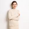 Women’s Cashmere Half-High Roll-Neck Sweater: Thick, Loose, Long Sleeve Pullover for Autumn/Winter.