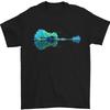 Gitarrenreflexion Gitarrist Bass Akustik Unisex T-Shirt 100% Baumwolle