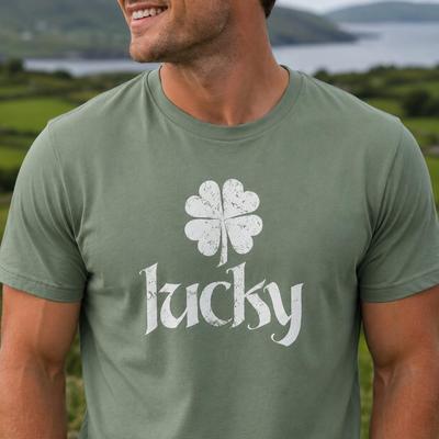 Lucky Clover St. Patrick's Day T-Shirt, Irish Holiday Tee