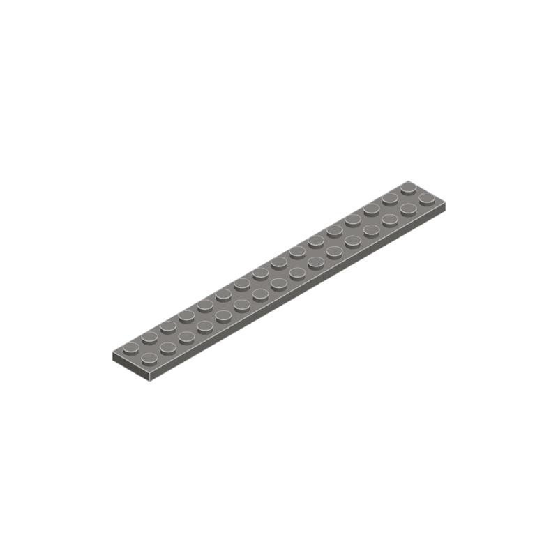 High-Quality 50g/11PCS 4282 Thin Blocks Plate 2x16 Base Plate Works With featuring Block Moc Colour City Accessories Parts