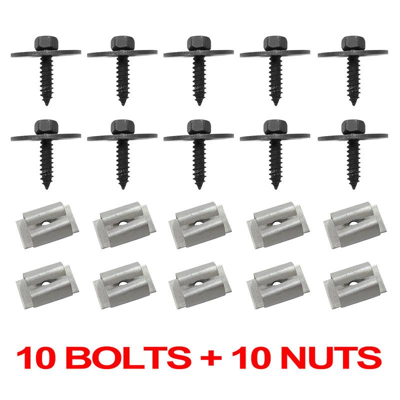 20x For MERCEDES BENZ C E S SL SLK W204 W203 Engine Undertray Cover Splash Guard Screws Washer Nuts Bolt A2019900536 A0019949845