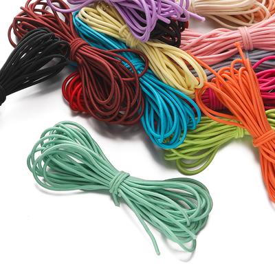 2-5Meters/Lot Round Elastics Rope 2mm 2.5mm Multicolor Nylon Elastic Rubber Bands for DIY Bracelet Necklace Jewelry Accessories