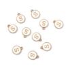 10Pcs Metal Enamel English Letters Charms Pendant For DIY Jewelry Making Necklace Bracelet Accessories