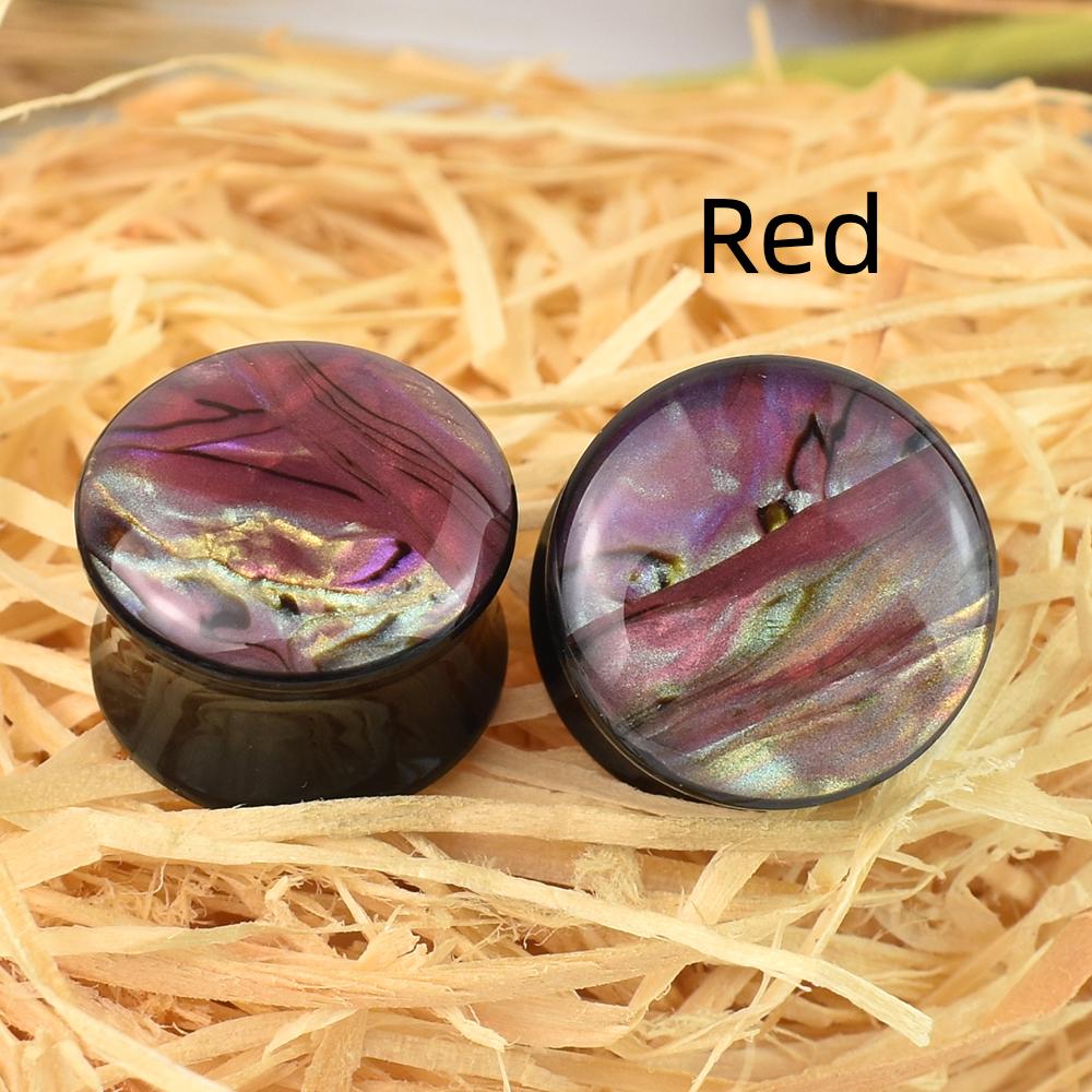 2 buc 6-50mm culoare gradient acrilic urechi calibre tuneluri dopuri urechi targa expander body piercing bijuterii pentru femei barbati