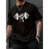 Men's Crew Neck Short Sleeves Simple Style T-shirt Fashion Regular Fit Spring and Summer Vacation Casual Vacation